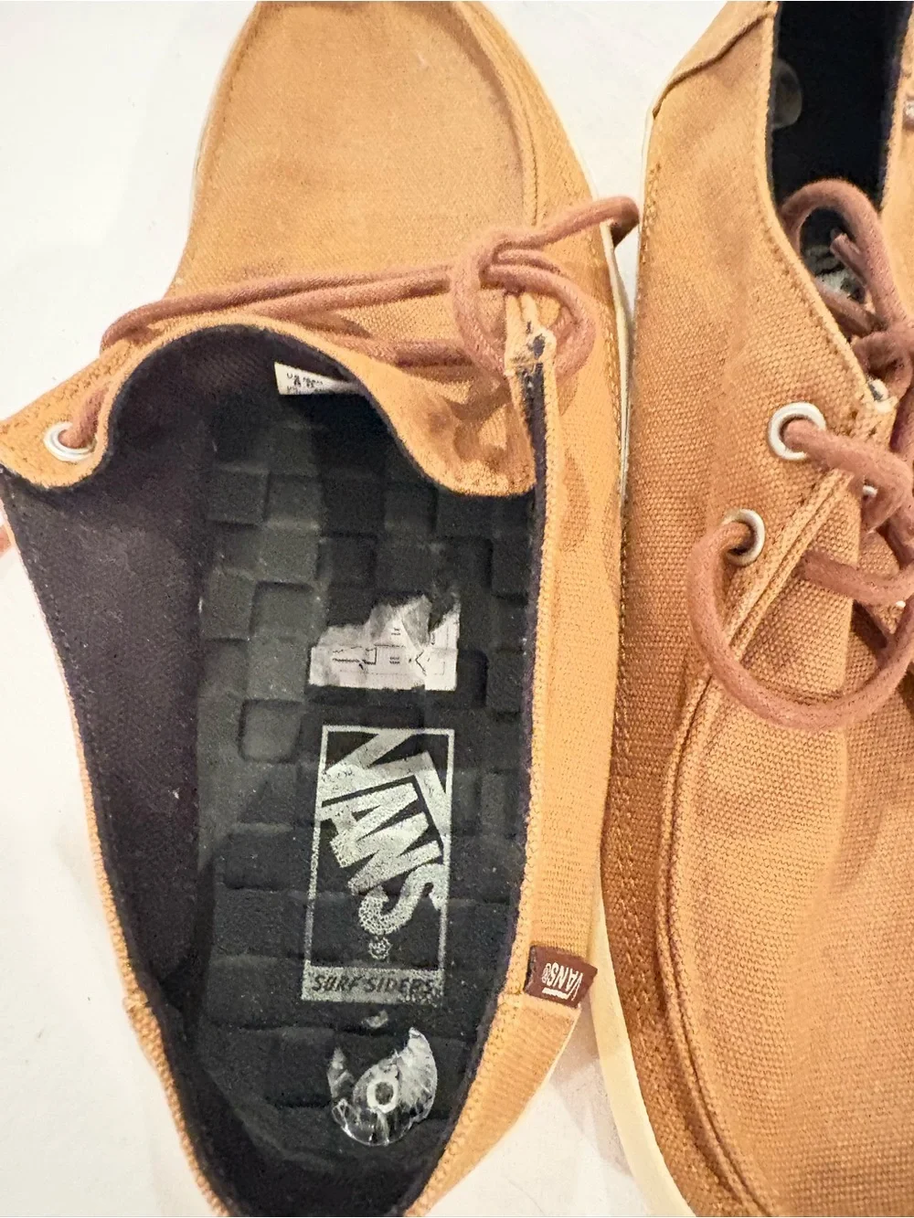 Vans Canvas Low-Top Sneakers in Mustard Yellow